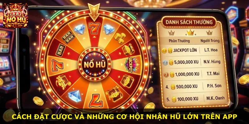 Cách đặt cược và những cơ hội nhận hũ lớn trên app