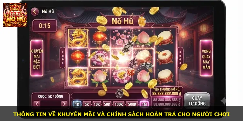 Thông tin về khuyến mãi và chính sách hoàn trả cho người chơi