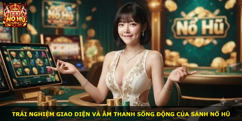Trải nghiệm giao diện và âm thanh sống động của sảnh nổ hũ